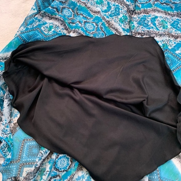 Chetta B Multicolored V-neck Asymmetrical Dress Size 4 - Picture 8 of 15